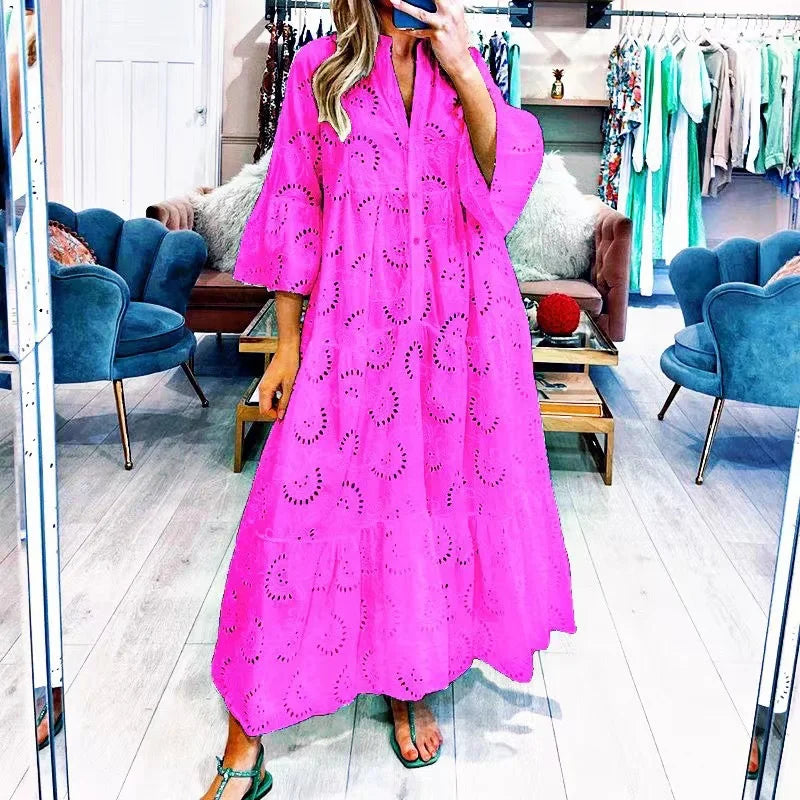 Léa™ – Embroidered lace dress