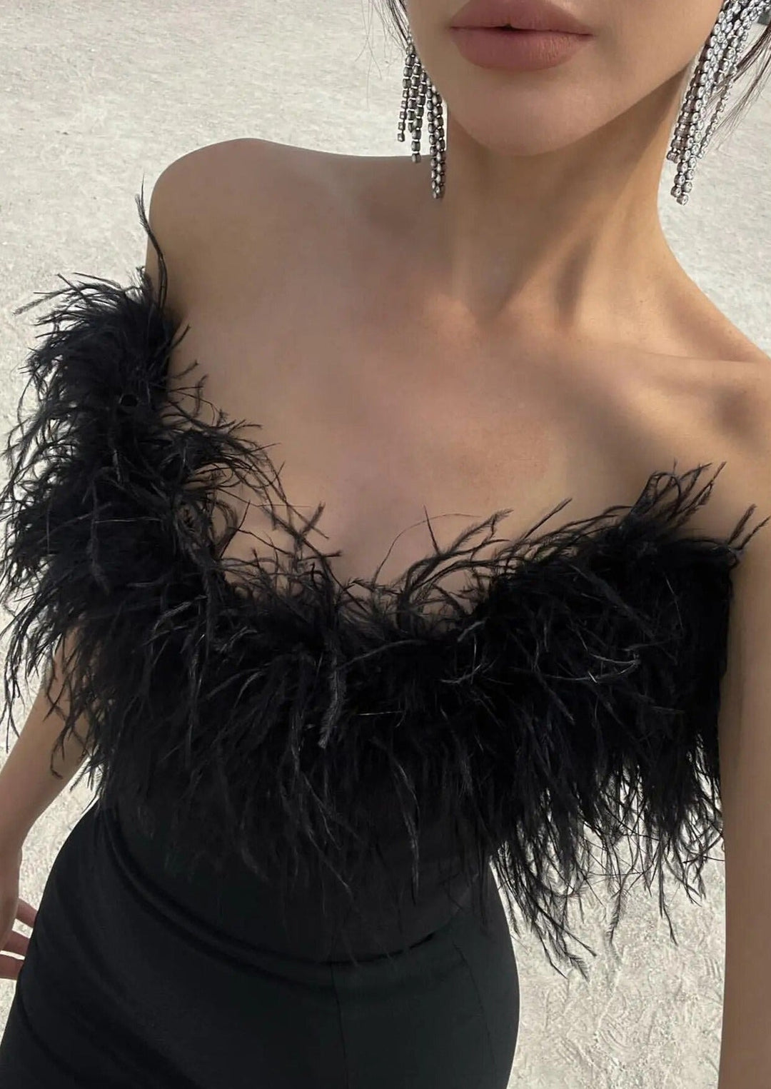Amy | Luxurious Feather Dress