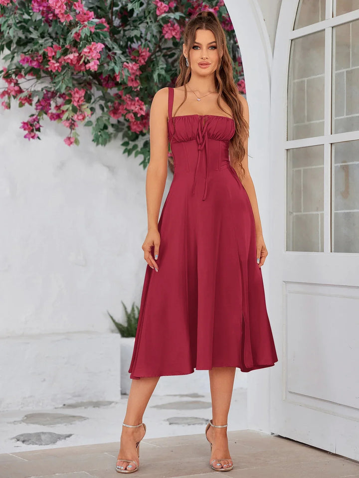 Harper™ | Lace-Up Dress