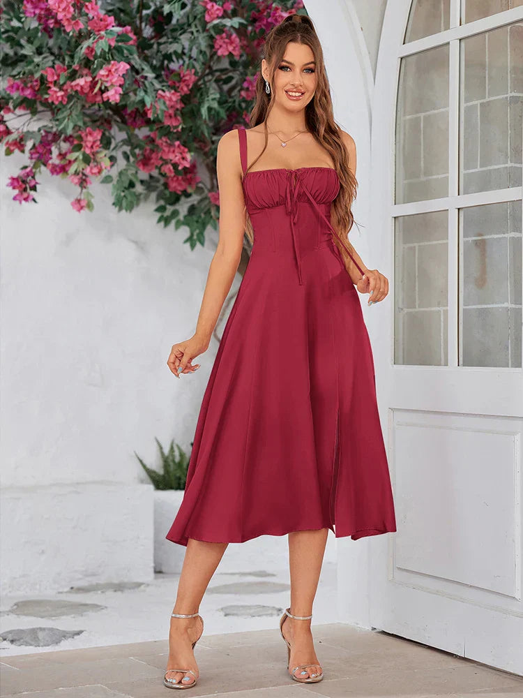 Harper™ | Lace-Up Dress