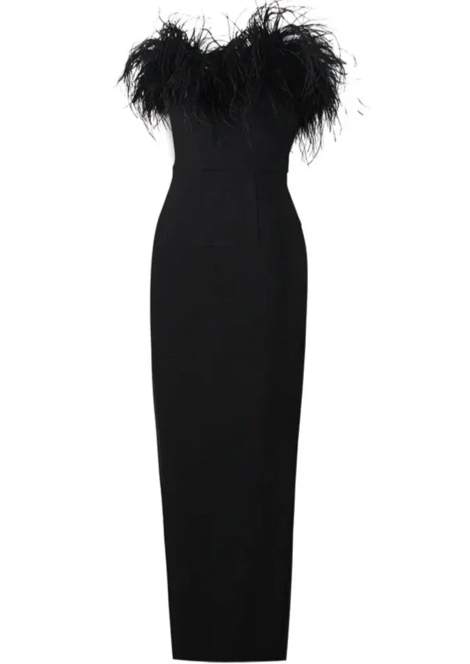 Amy | Luxurious Feather Dress