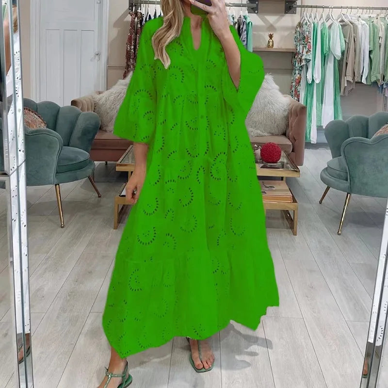 Léa™ – Embroidered lace dress