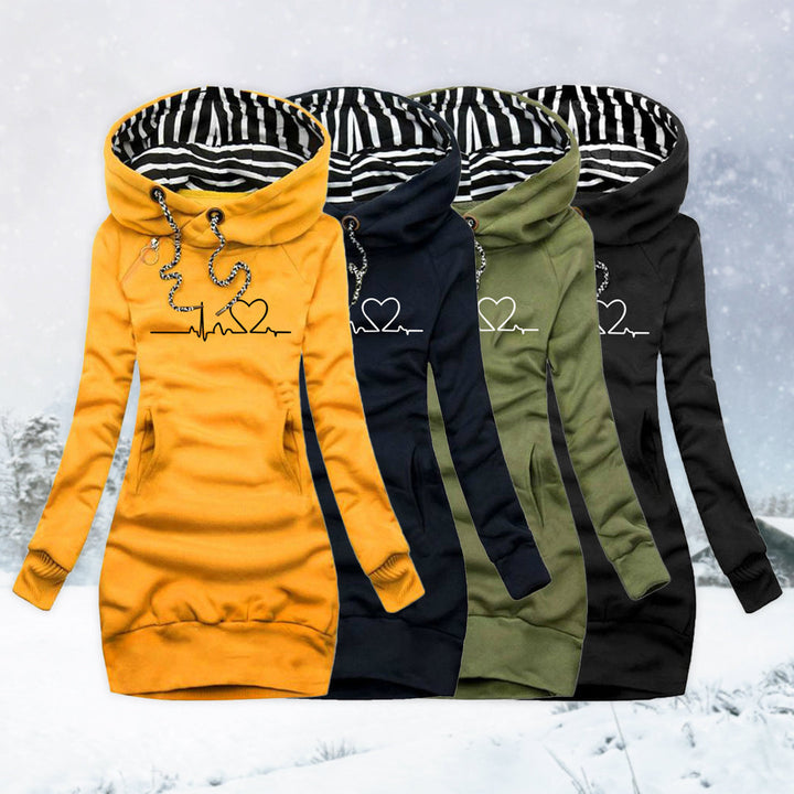 Cécile™ | Heartbeat Printed Sweater Dress