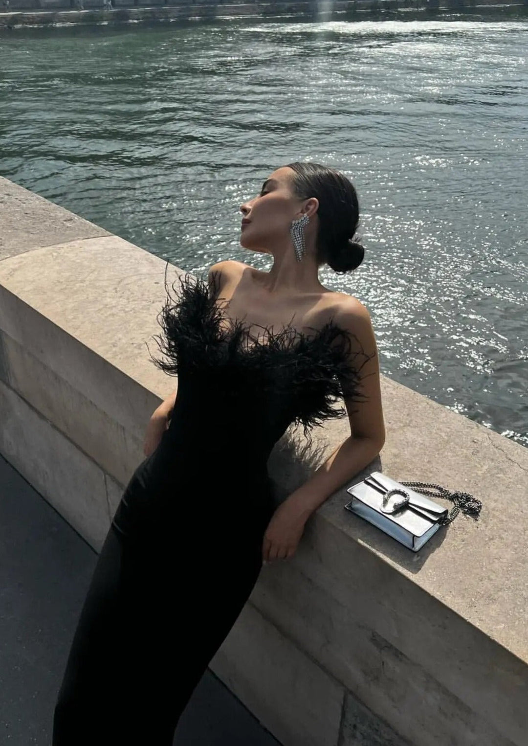 Amy | Luxurious Feather Dress