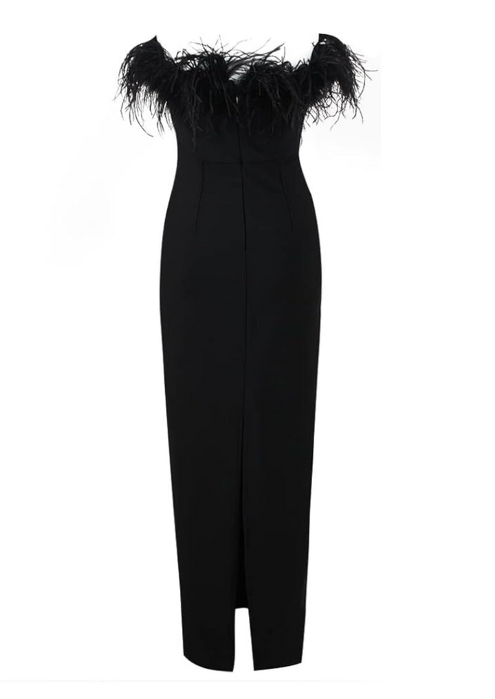 Amy | Luxurious Feather Dress