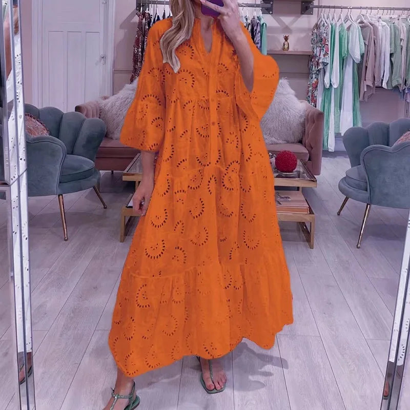 Léa™ – Embroidered lace dress