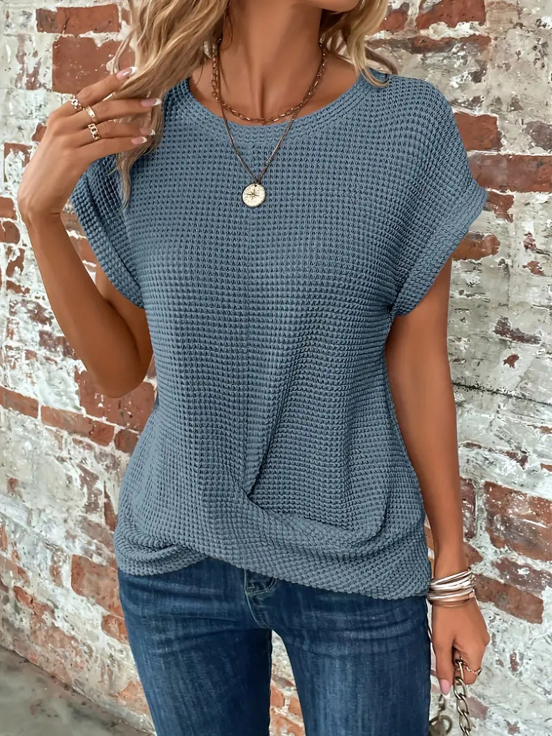 Ellis | Women's Blouse Elegant Round Neck Design