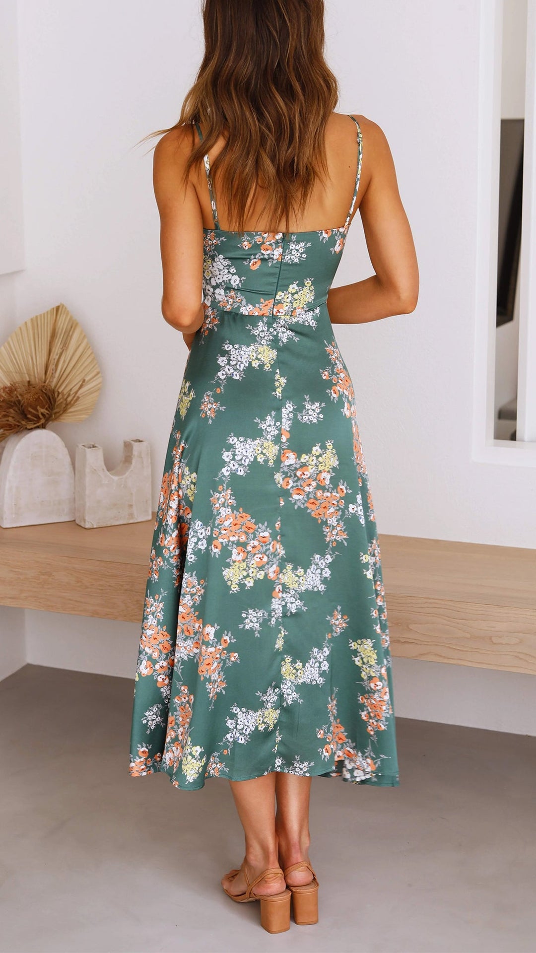 Myla | Floral Split Midi Dress