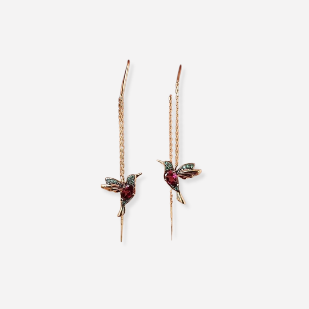 Lucy™ | Hummingbird Design Earrings