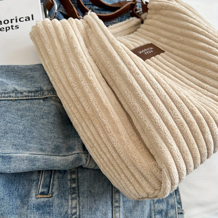 Harper™ - Soft corduroy shoulder bag