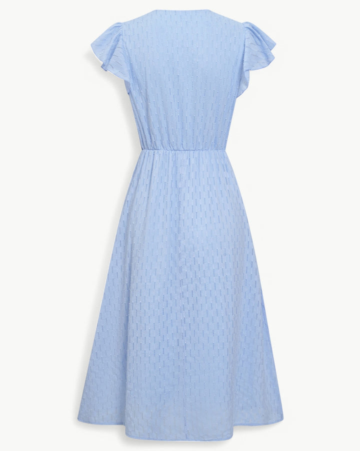 Lara™ | Women’s Elegant Midi Dress with V-Neck