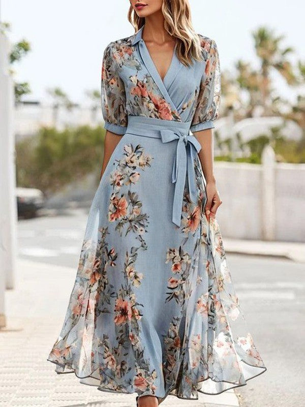 Nicola™ | V-Neck Midi Dress