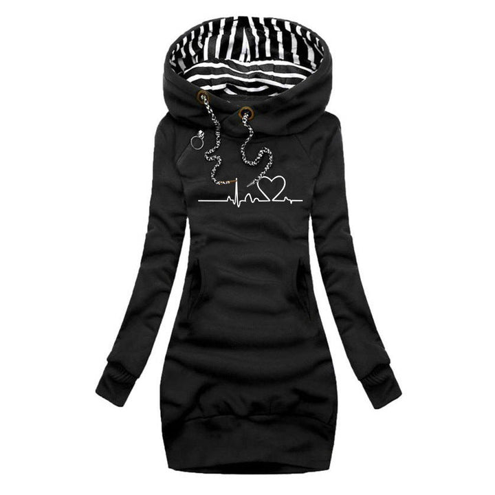 Cécile™ | Heartbeat Printed Sweater Dress
