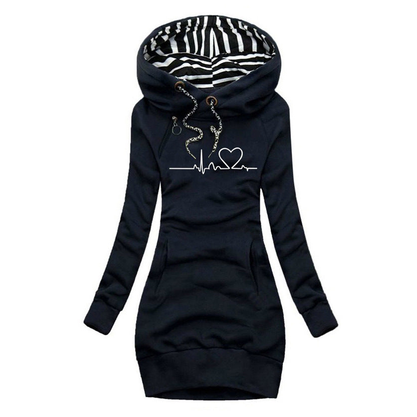 Cécile™ | Heartbeat Printed Sweater Dress