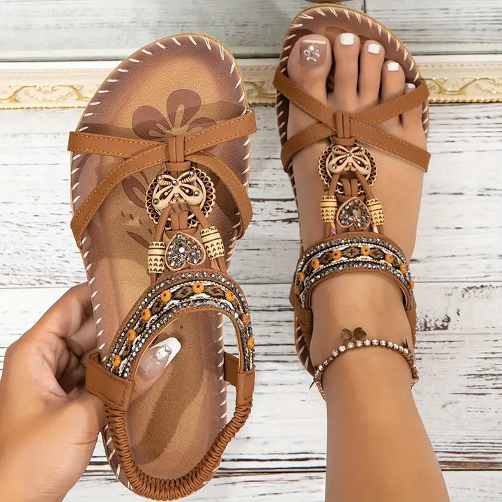 Kyra | Butterfly Flat Sandals