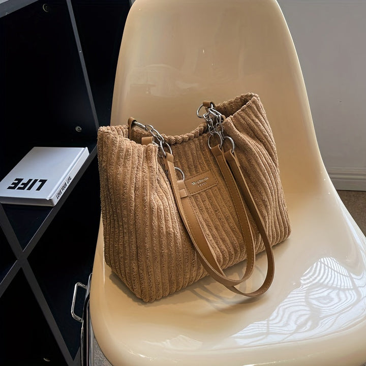 Harper™ - Soft corduroy shoulder bag