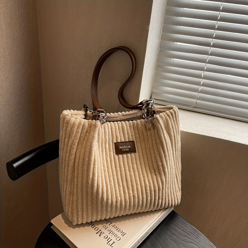 Harper™ - Soft corduroy shoulder bag