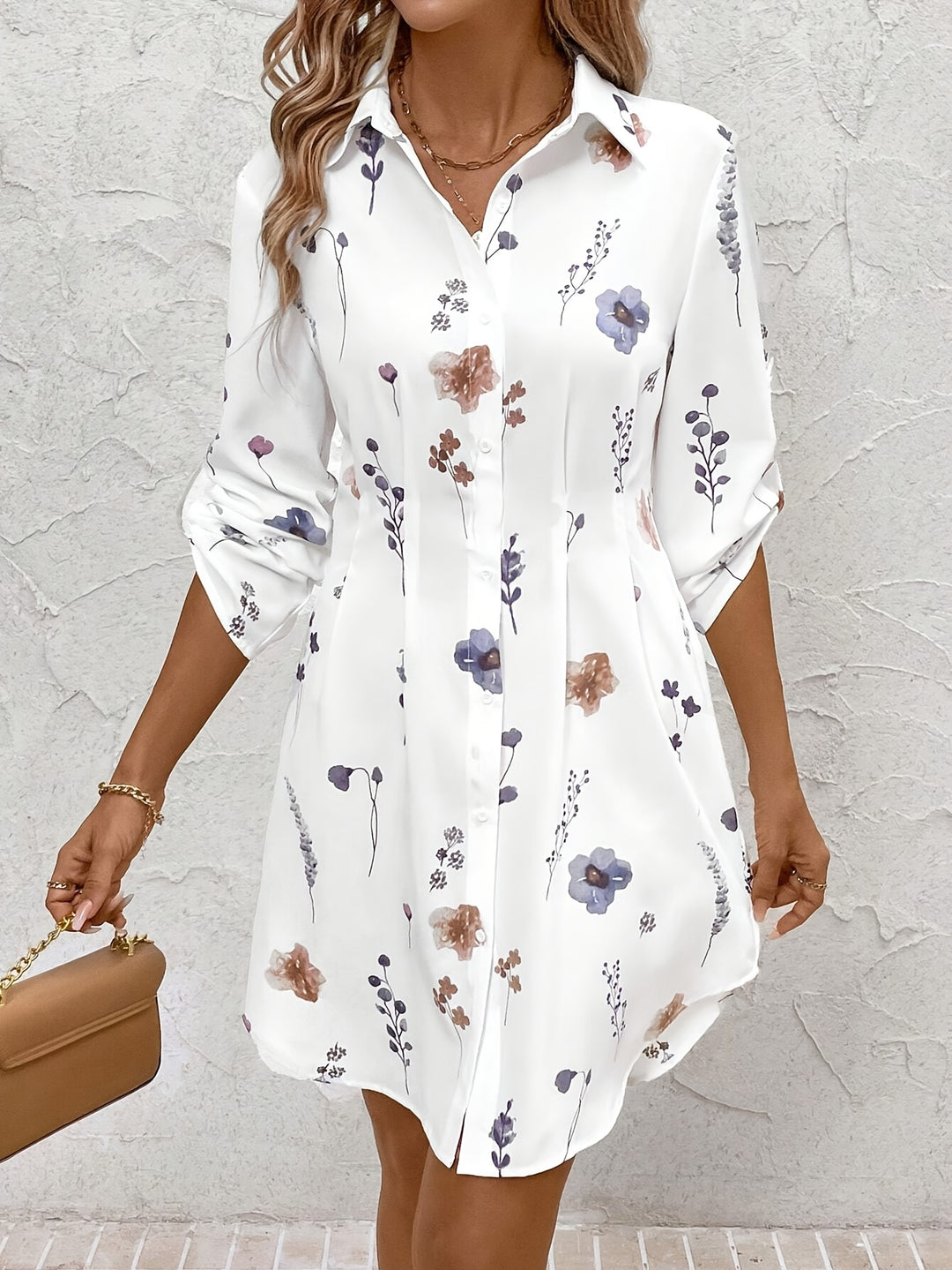 Amy | Luxe Floral Print Dress