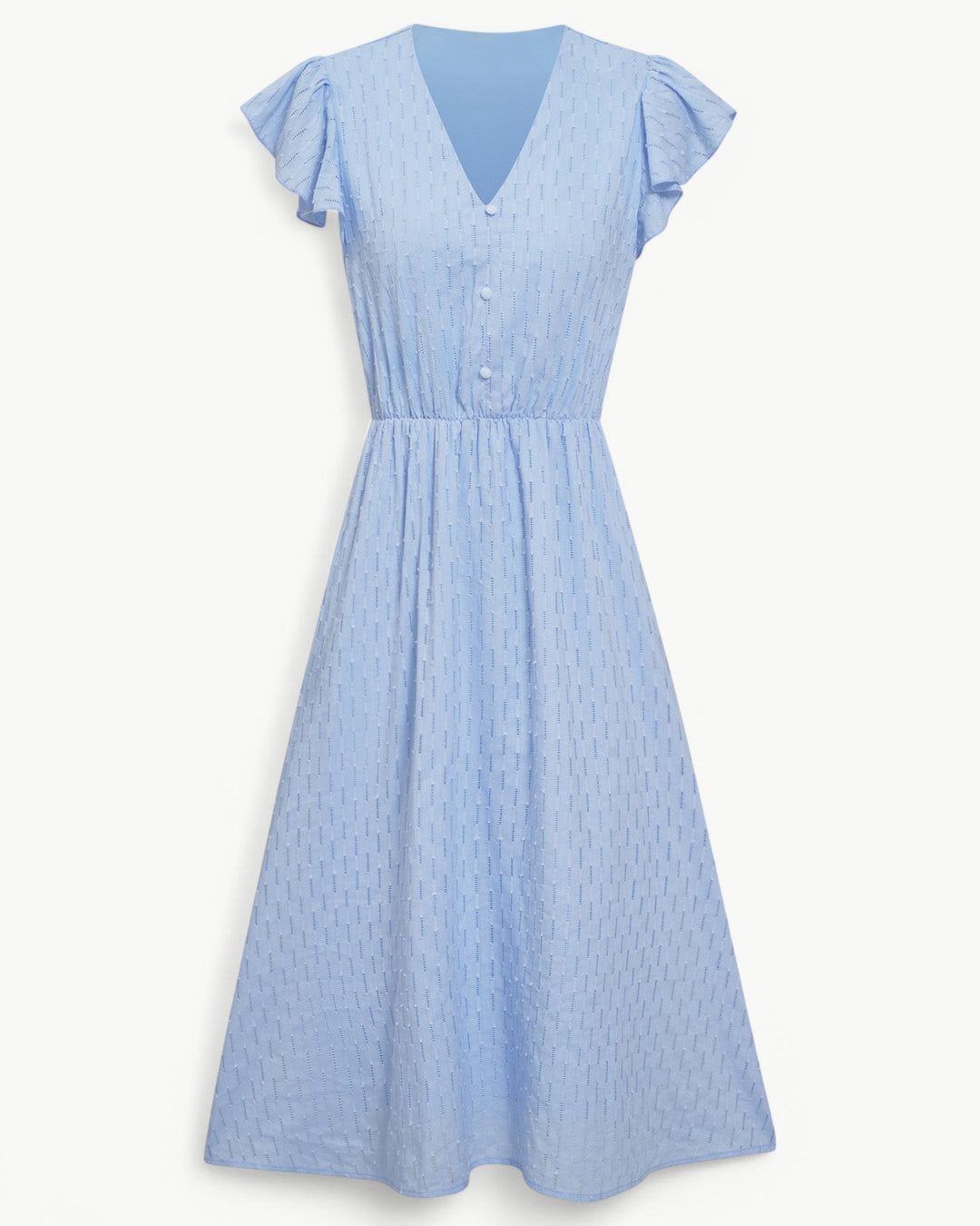 Lara™ | Women’s Elegant Midi Dress with V-Neck