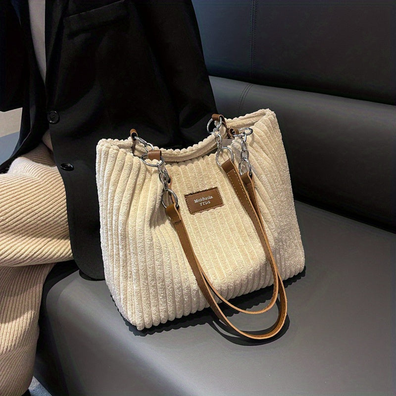 Harper™ - Soft corduroy shoulder bag