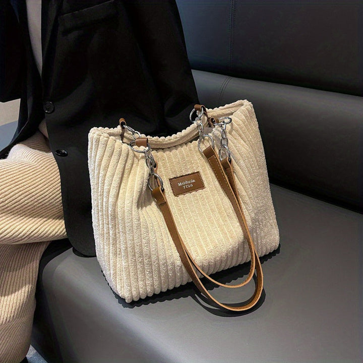 Harper™ - Soft corduroy shoulder bag