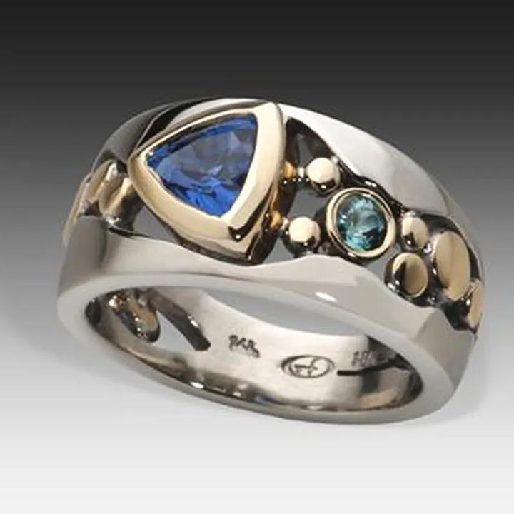 Sienna™ |  Vintage Blue Crystal Ring