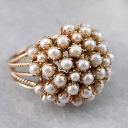 Zola™ | Ring with Inlaid Pearl
