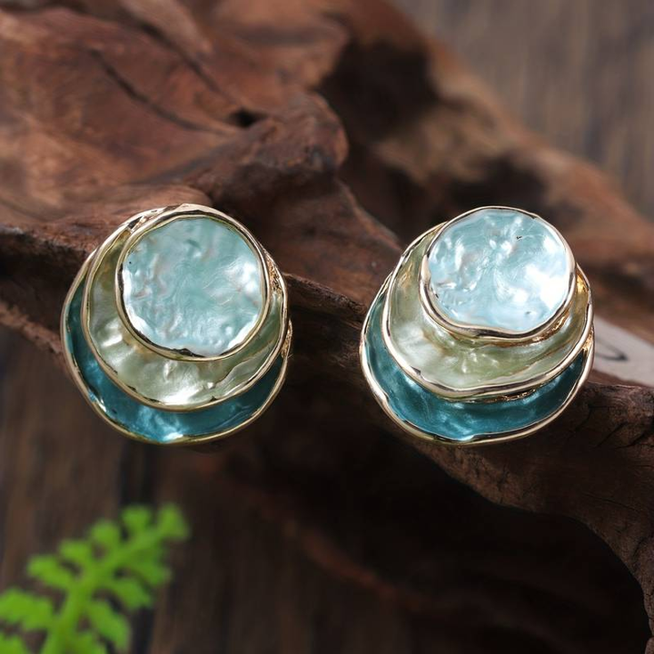 Lucy™ | Ocean Hand Painted Earrings