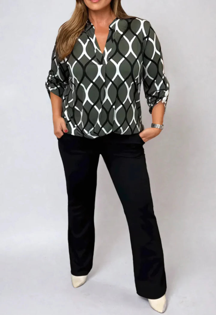Jannita™ | Elegant Blouse with Long Sleeves