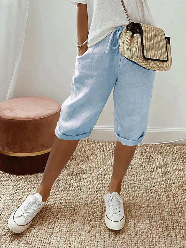 EMMA™ - Cotton-Linen Women's Shorts