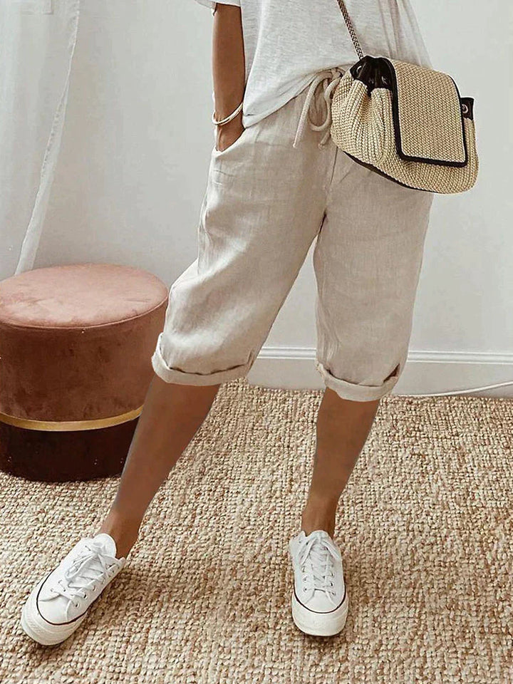 EMMA™ - Cotton-Linen Women's Shorts