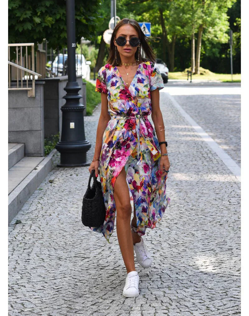 Eva™ | Women’s Stylish V-neck Dress