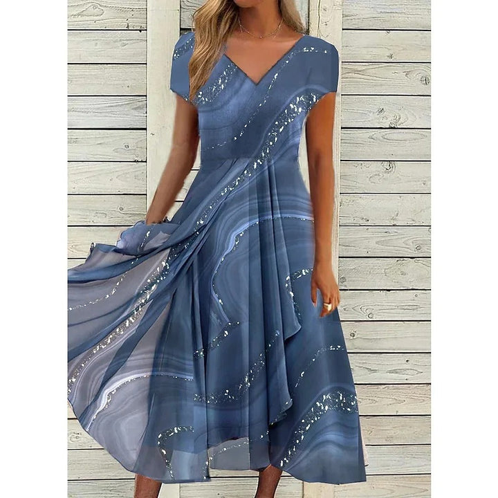 Naomi™ | Women’s V-Neck Midi Dress