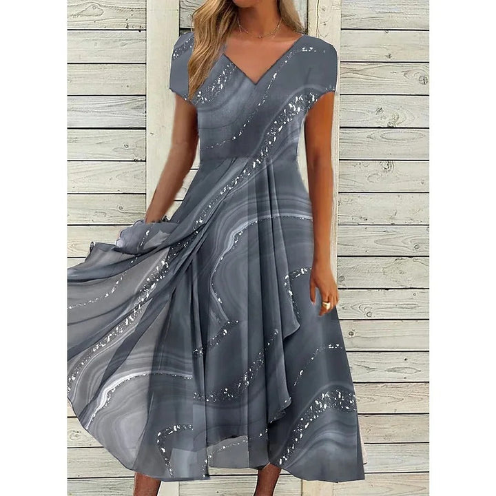 Naomi™ | Women’s V-Neck Midi Dress