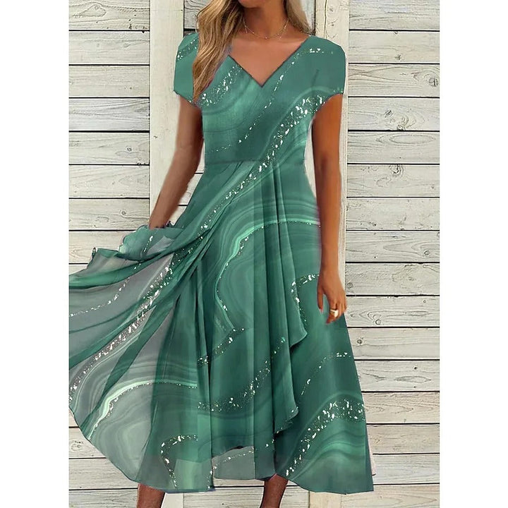 Naomi™ | Women’s V-Neck Midi Dress