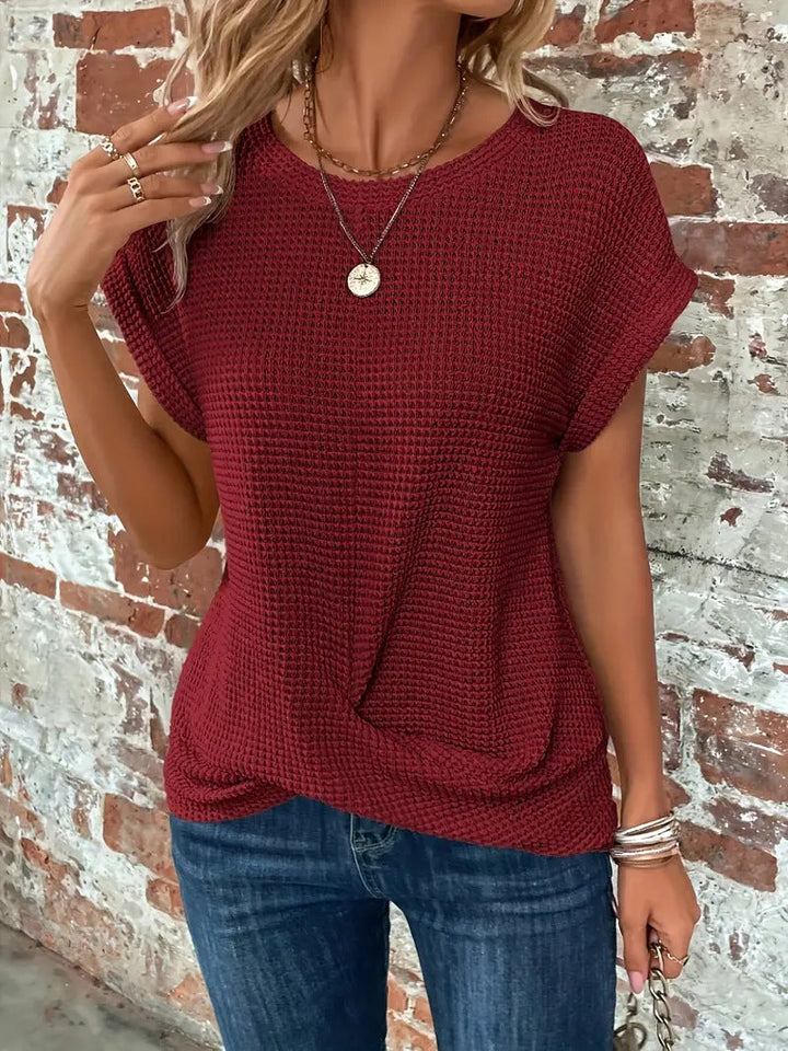 Ellis | Women's Blouse Elegant Round Neck Design