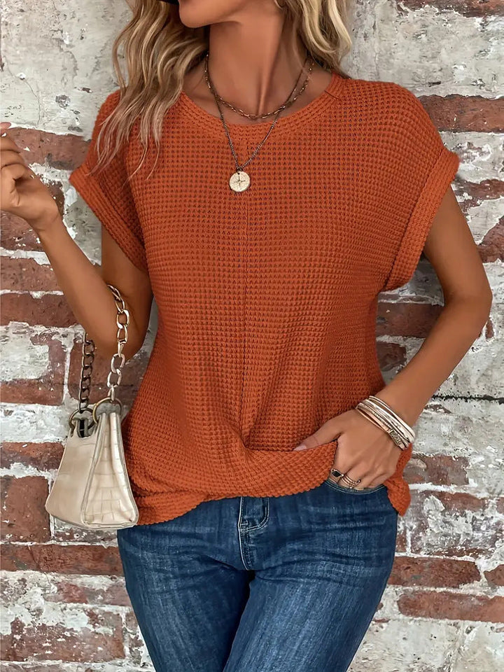 Ellis | Women's Blouse Elegant Round Neck Design