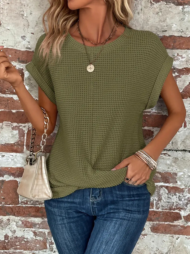 Ellis | Women's Blouse Elegant Round Neck Design