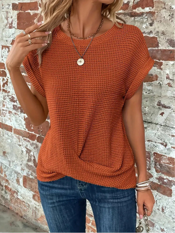Ellis | Women's Blouse Elegant Round Neck Design