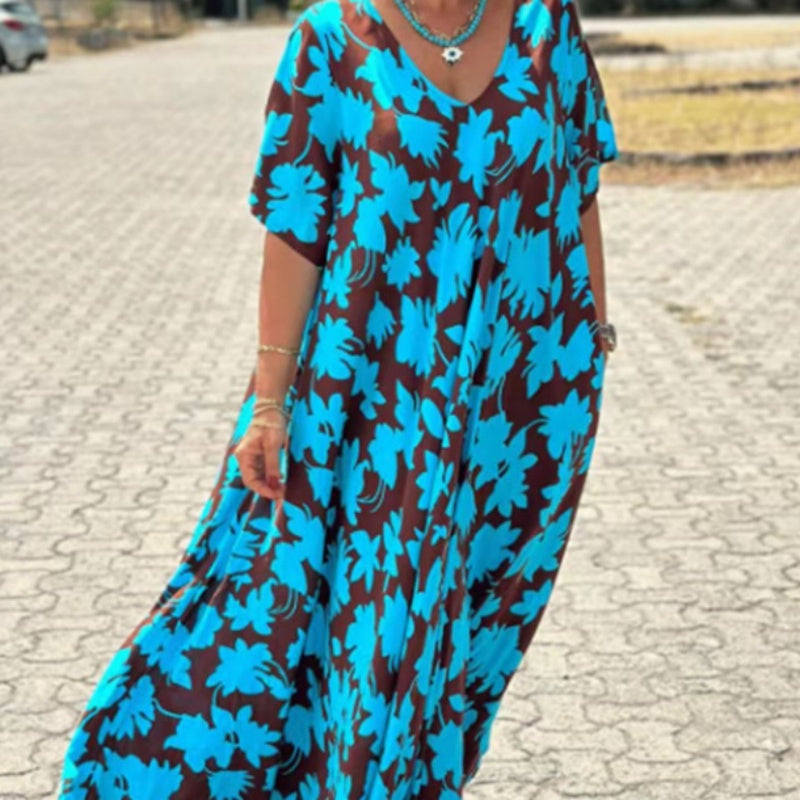 Marianne™ – Flowing printed dress, comfort and style