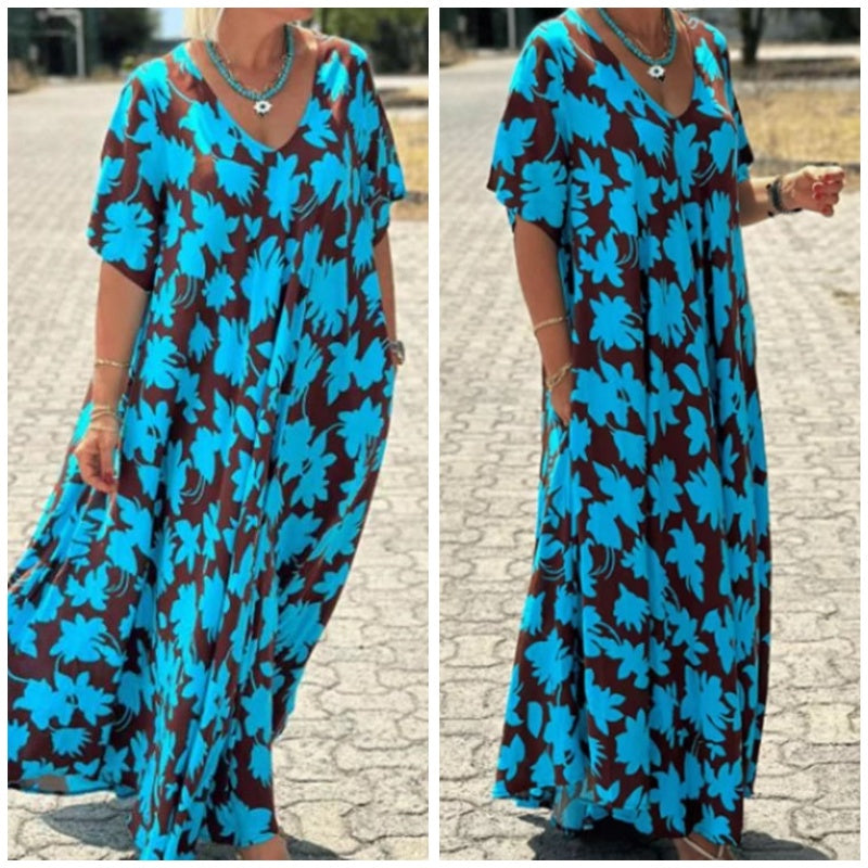 Marianne™ – Flowing printed dress, comfort and style