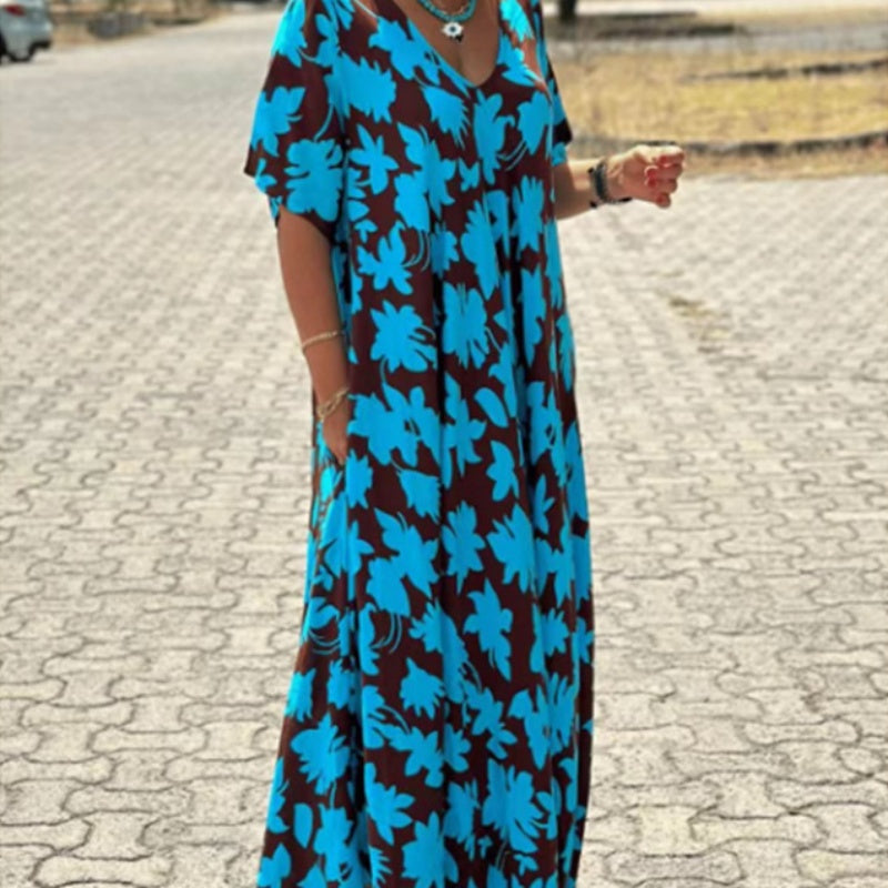 Marianne™ – Flowing printed dress, comfort and style