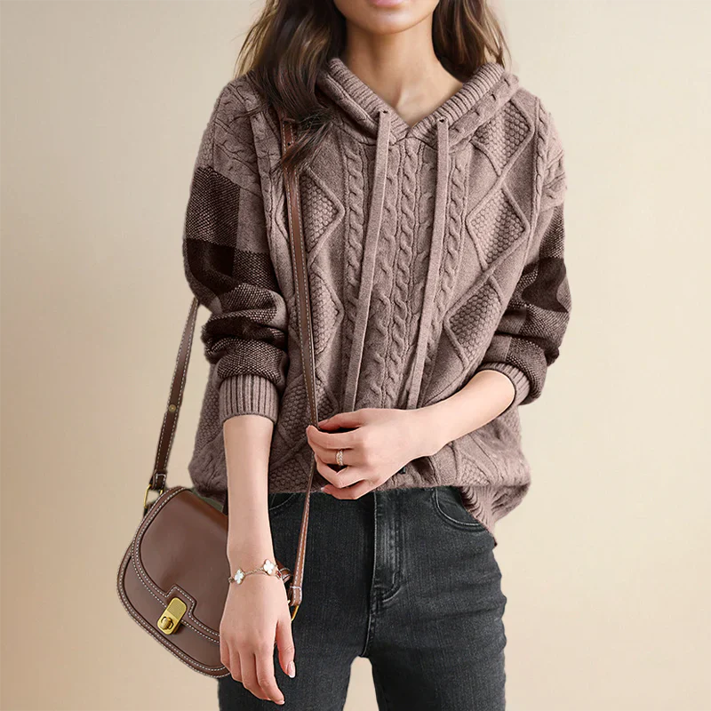 Valerie | Hooded Knit Sweater