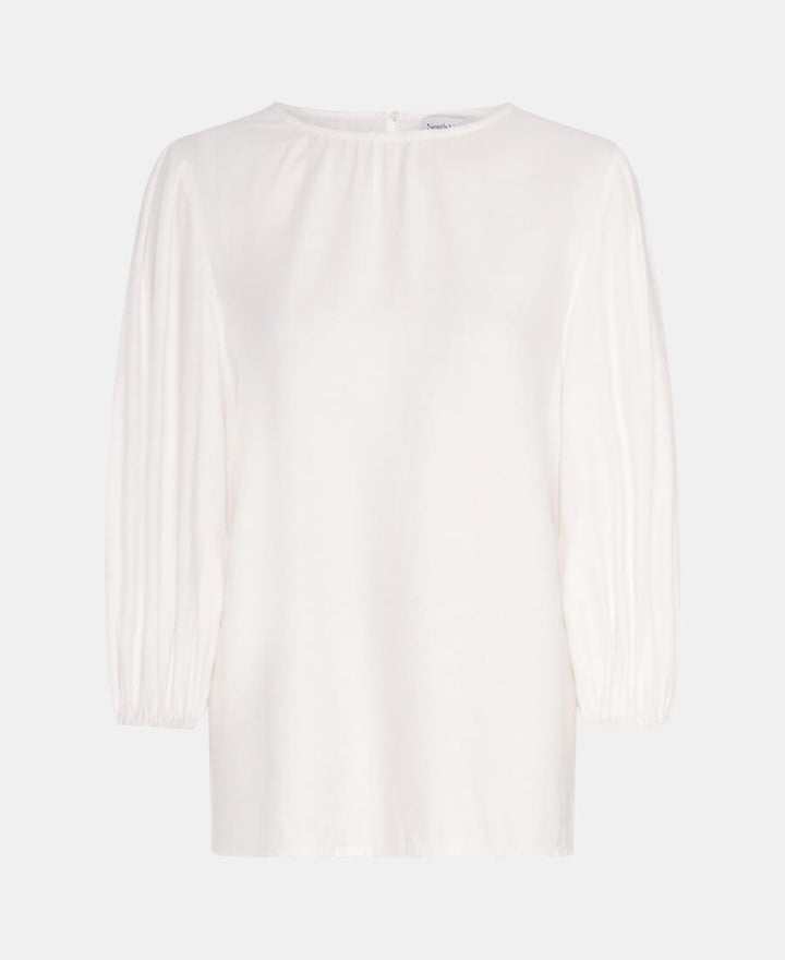 White Puff Sleeve Blouse