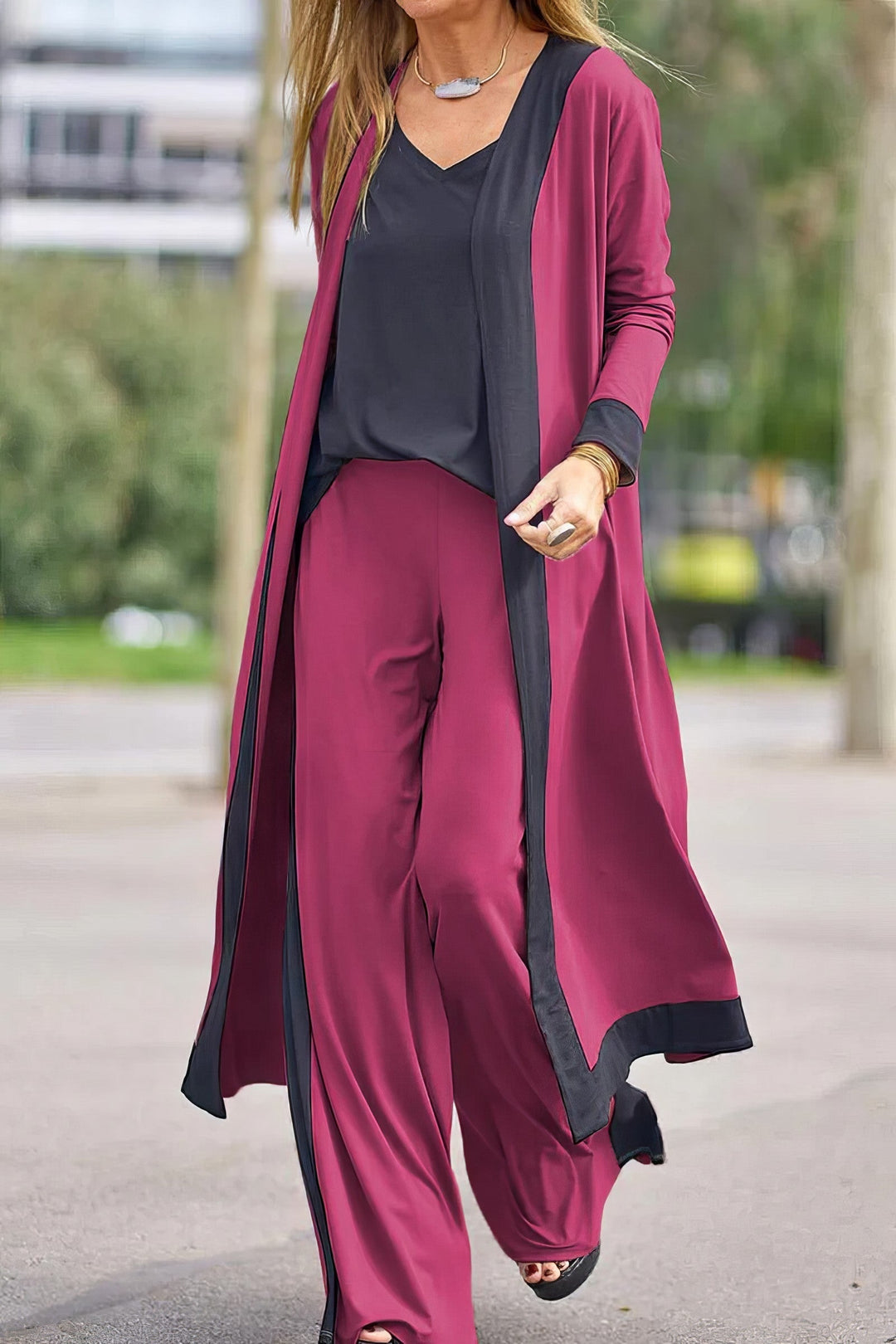 Sandra™ | Top & Wide-Leg Pants